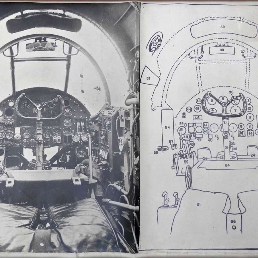 RAF Hampden bomber cockpit photo