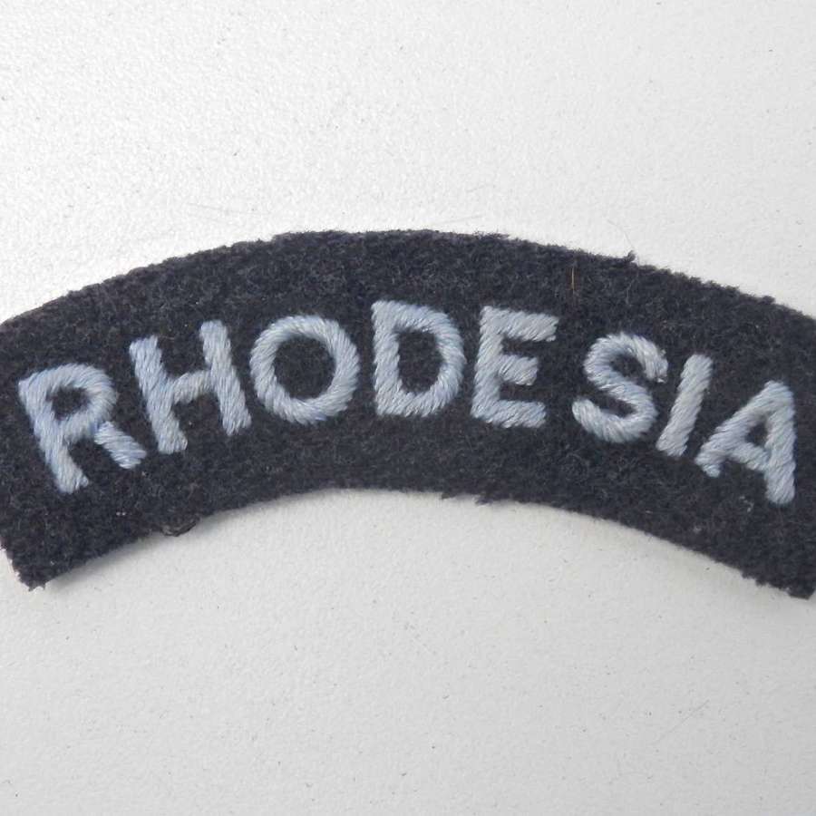 RAF Rhodesia shoulder title