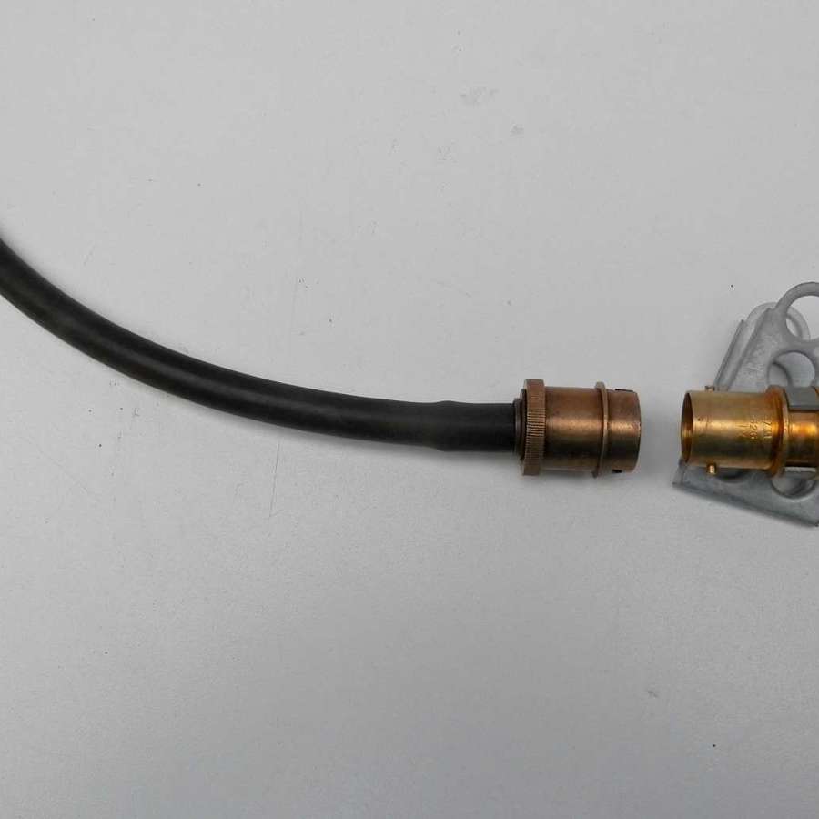 RAF aircrew brass oxygen mask hose connectors.