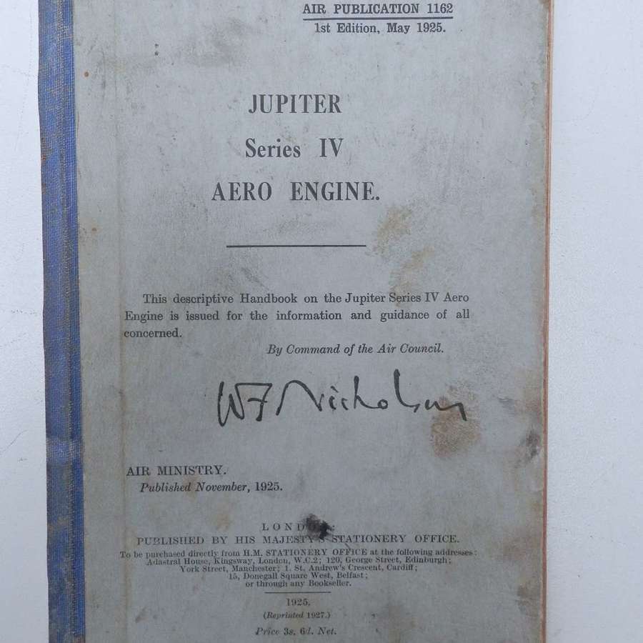 RAF Bristol Jupiter IV aero engine air publication