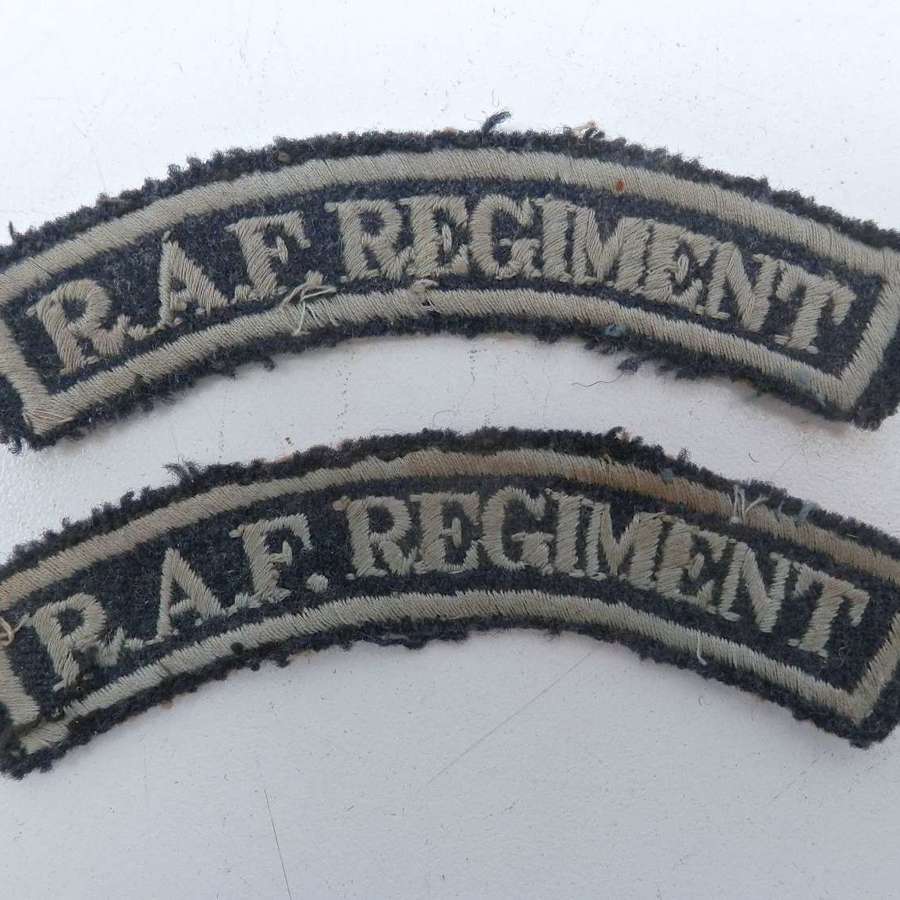 RAF regiment shoulder titles