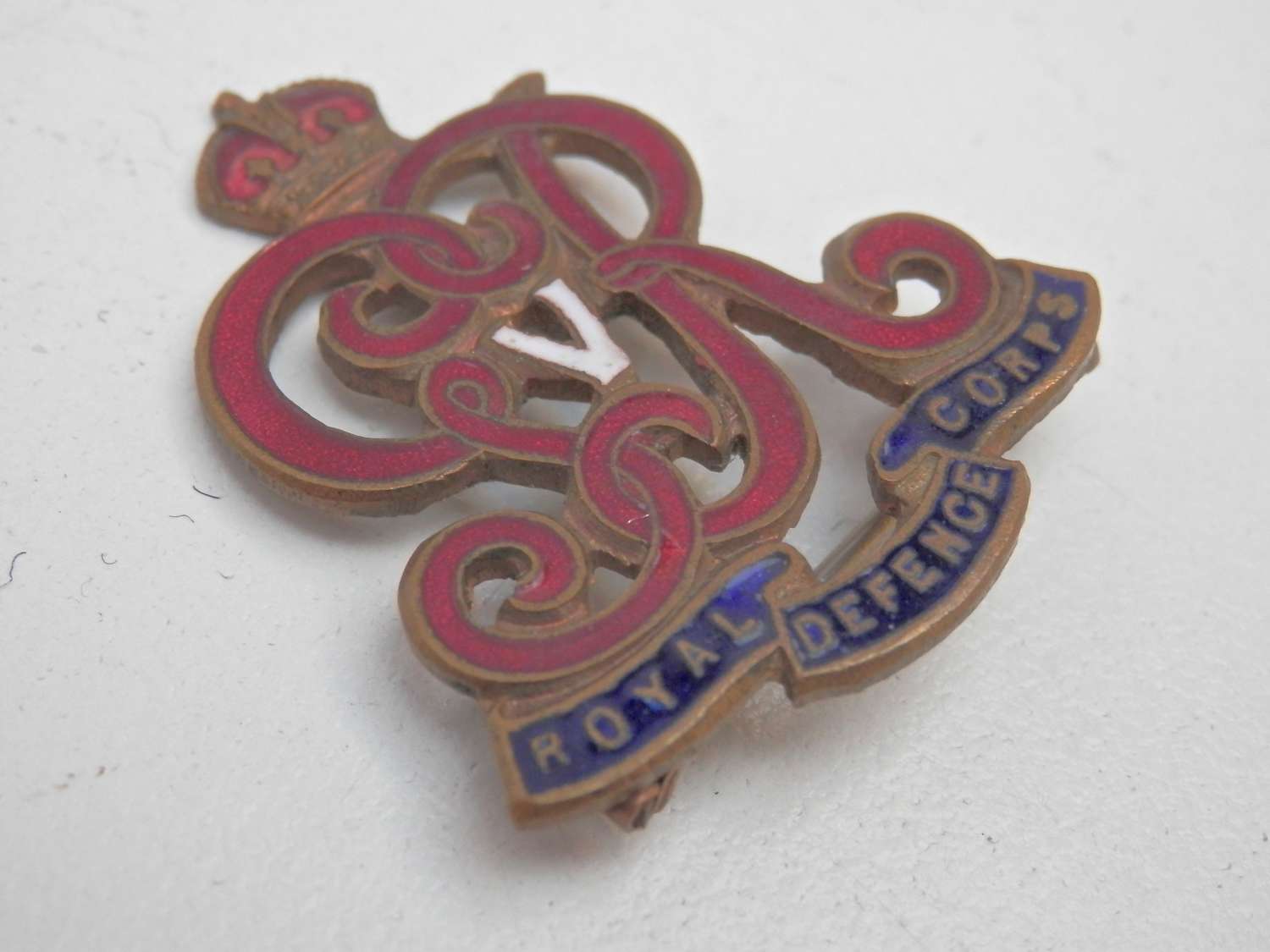 Royal defence corps cap badge