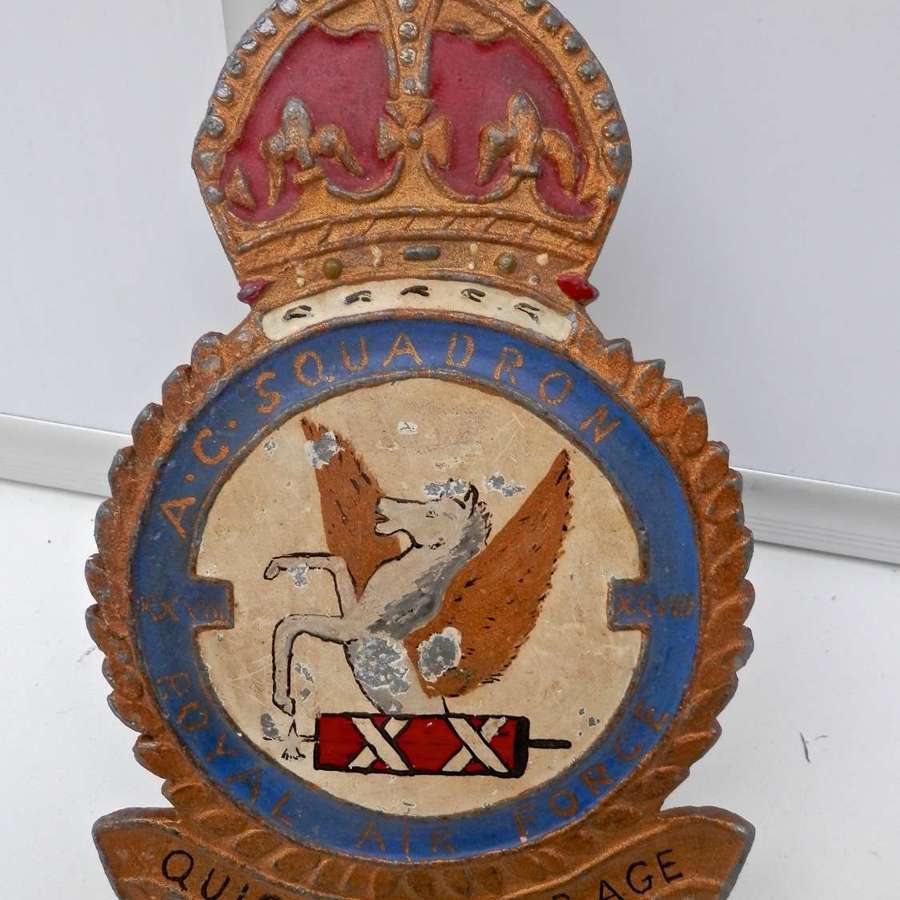 RAF metal squadron crest