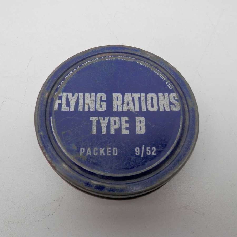 RAF type B flying rations tin