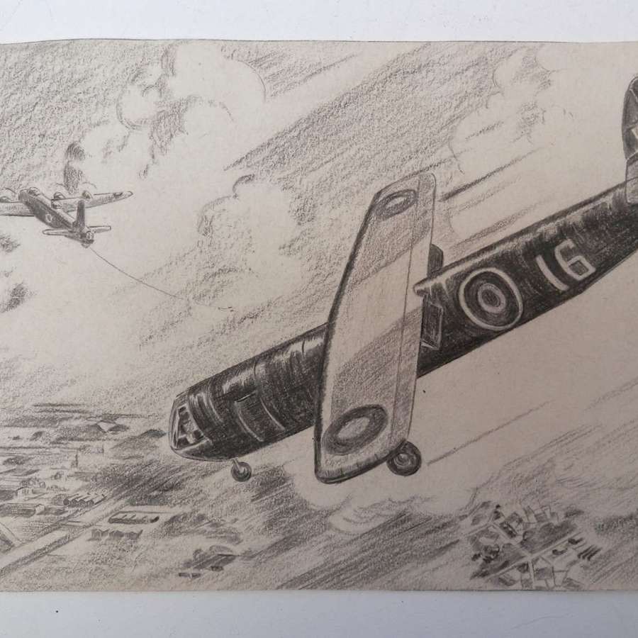Original wartime drawing of a Horsa glider