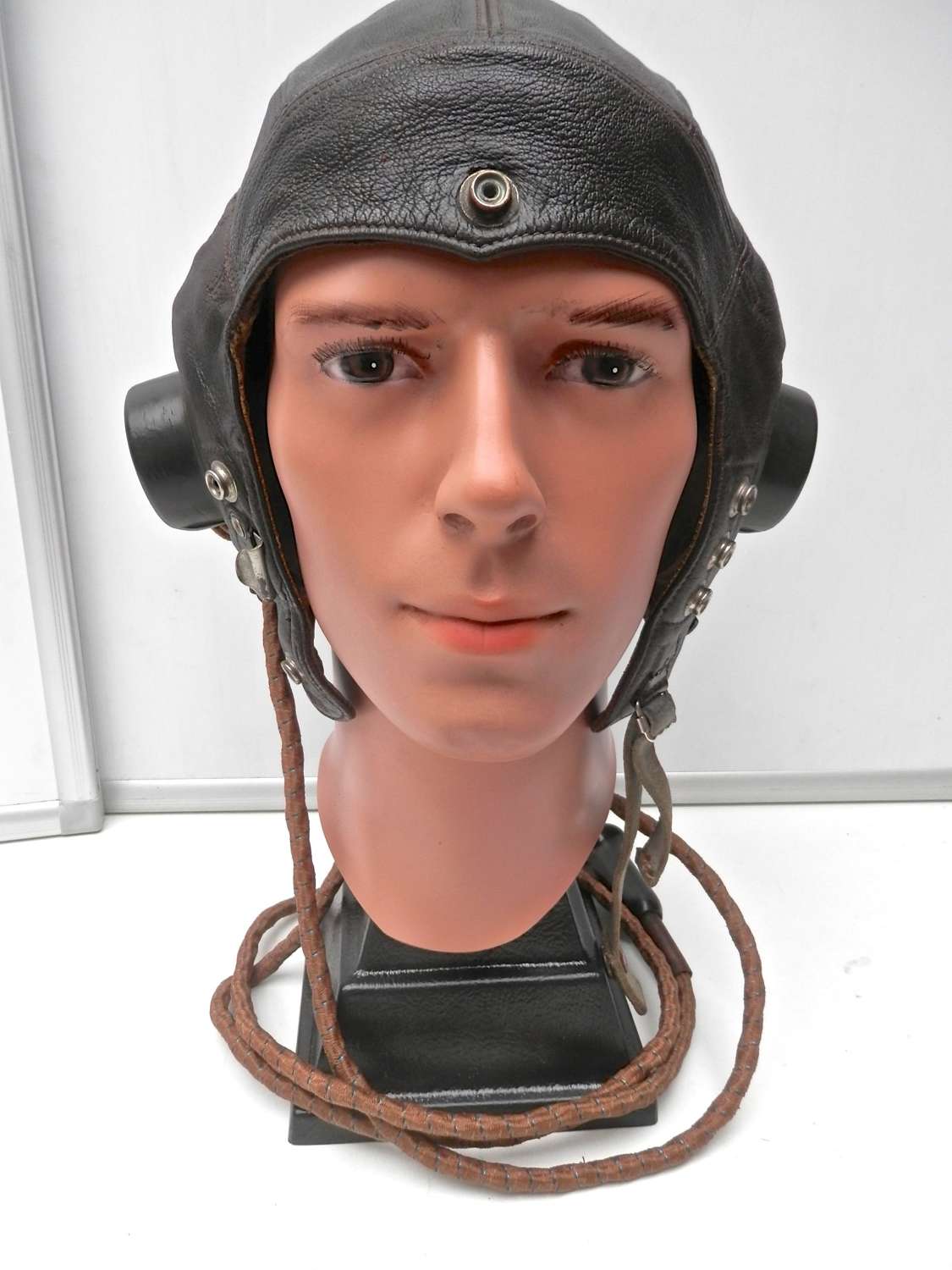 RAF c-type leather flying helmet