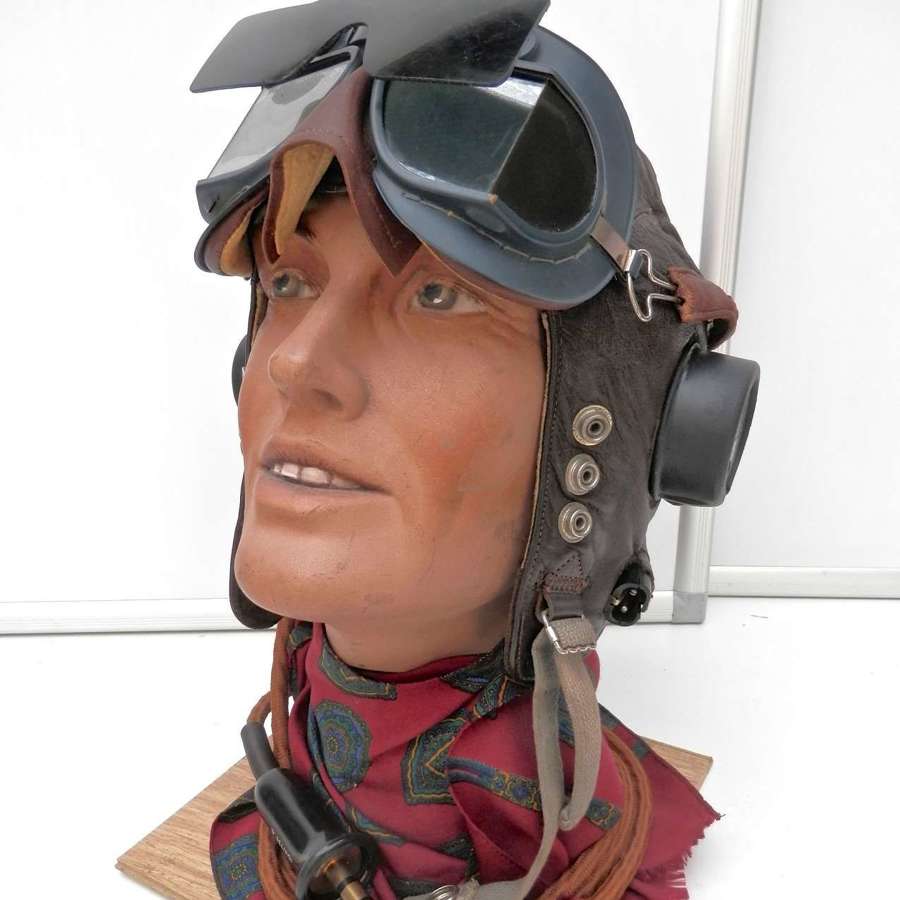 RAF Mk VII Flying Goggles with flip shield