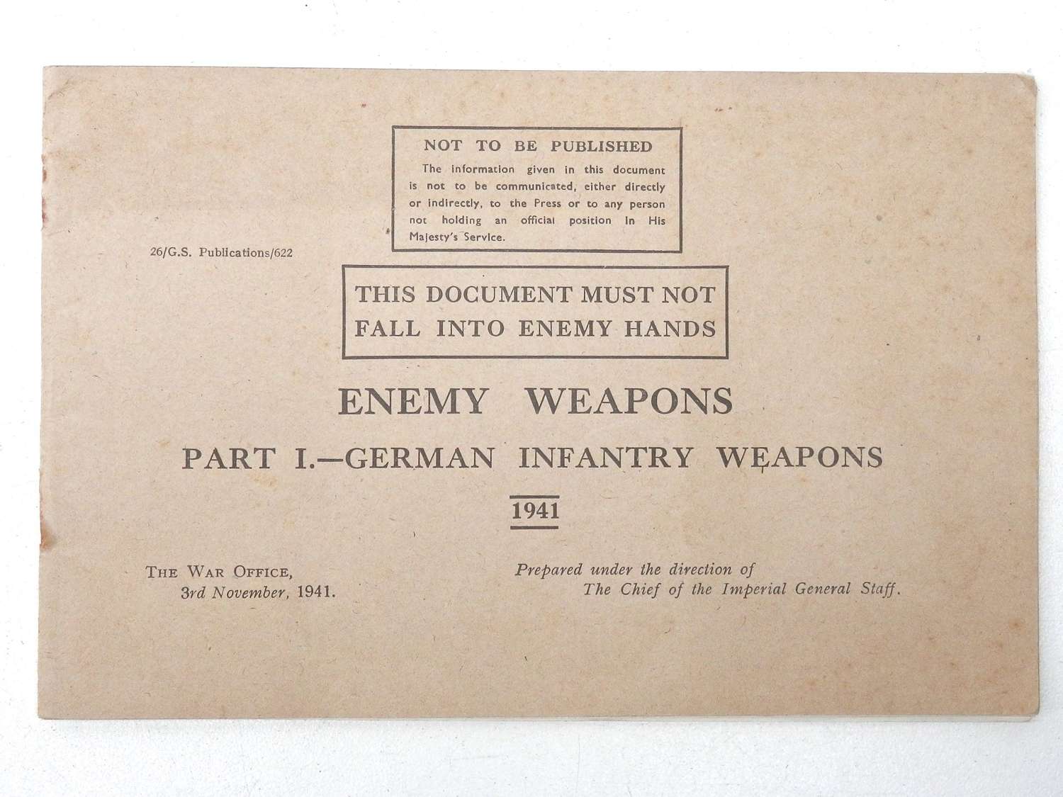 Enemy weapons manual