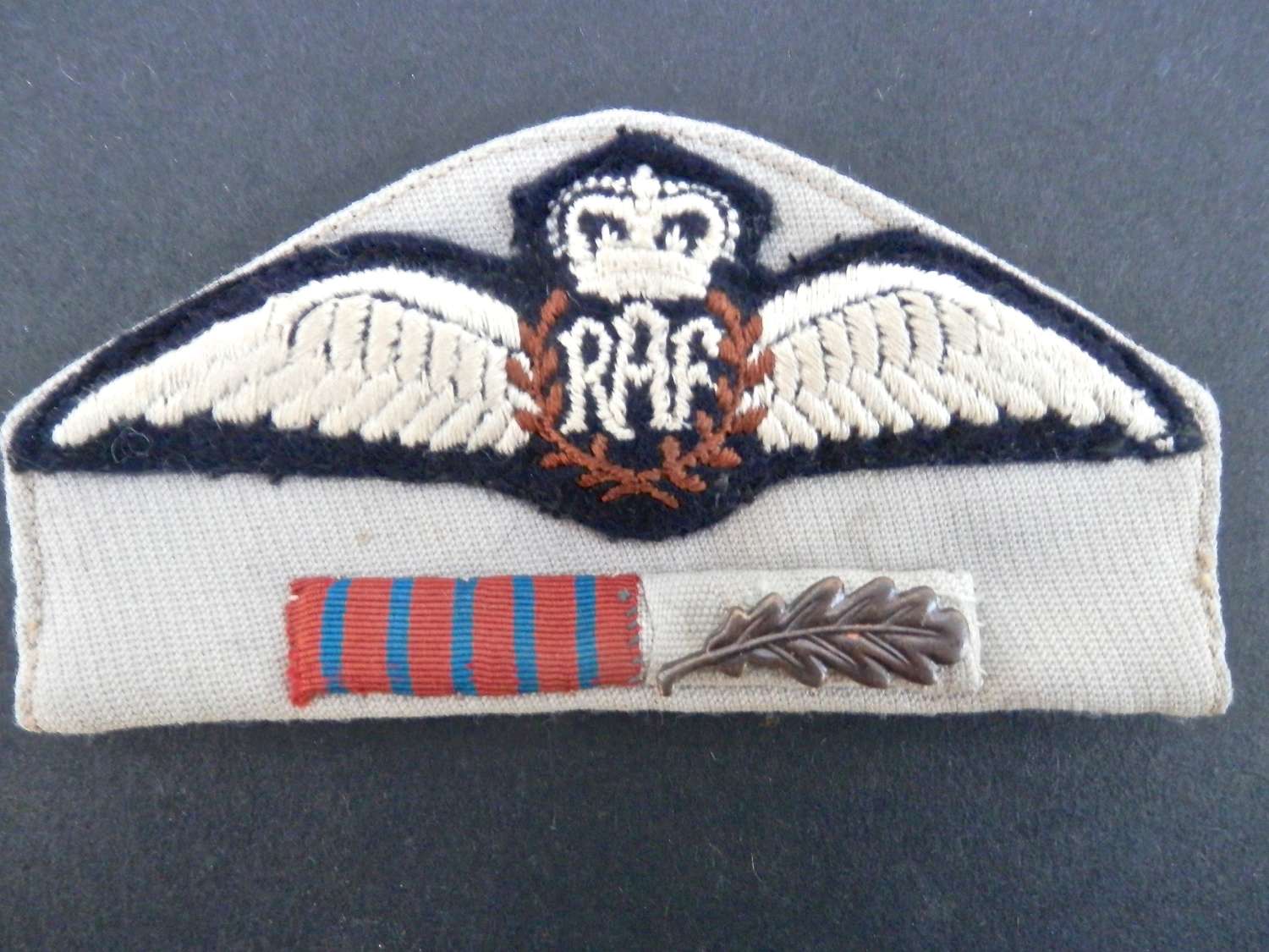 RAF pilots wings with George medal ribbon