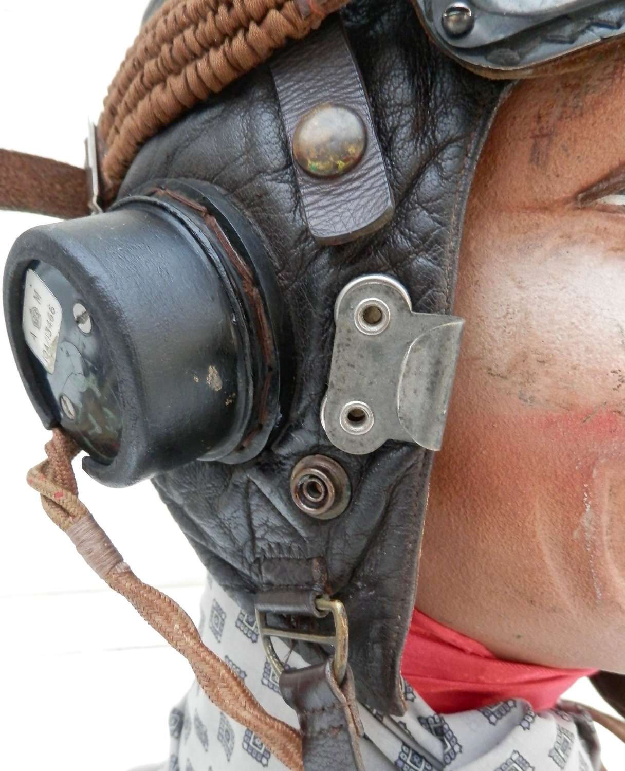 RAF flying helmet oxygen mask clip