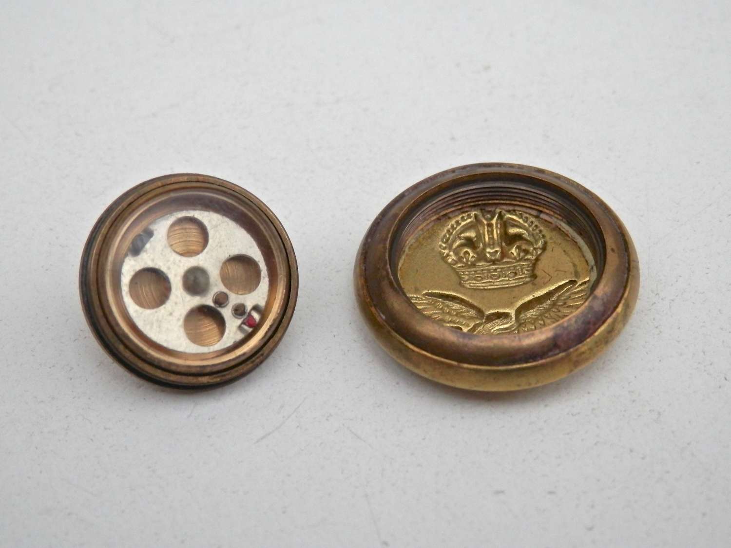 RAF escape compass button