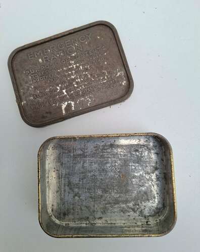 WW2 emergency ration tin