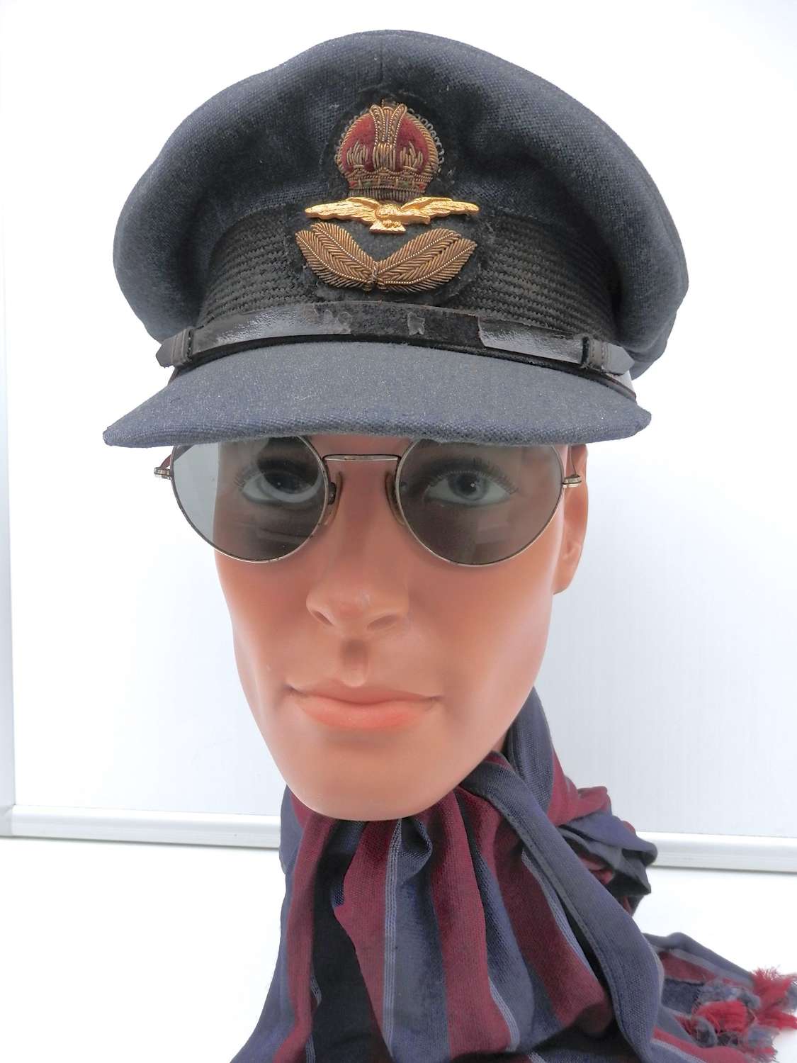 RAF early type officer peaked cap