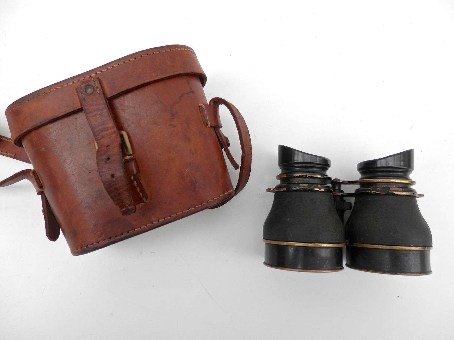 RAF night binoculars and case