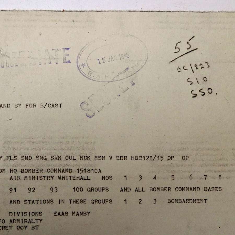 RAF Bomber Command intelligence report
