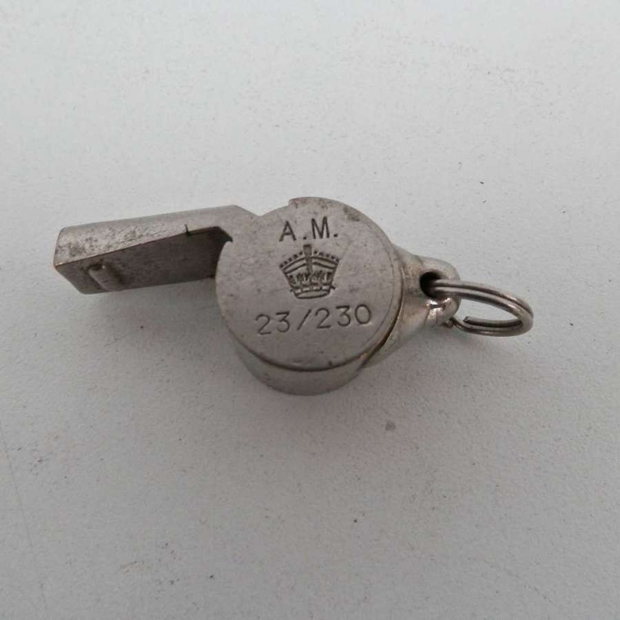 RAF Mae West ditching whistle