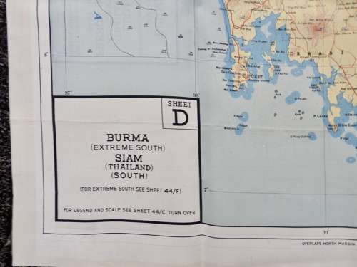 RAF escape map 44C and 44D