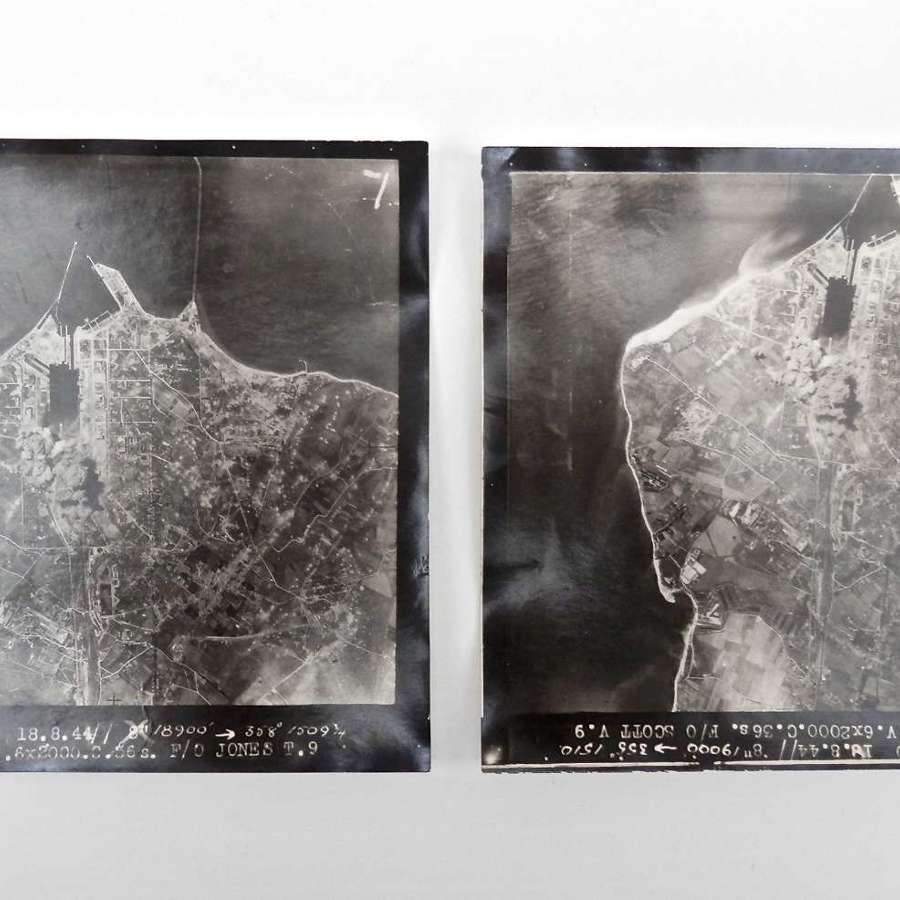 RAF La Pallice U Boat pens raid bombing photographs