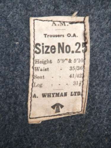 RAF other rank uniform trousers
