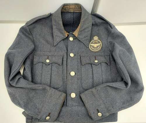 Royal Observer Corps battle dress blouse 1942