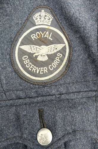 Royal Observer Corps battle dress blouse 1942