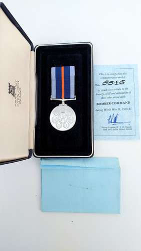 RAF bomber command medal