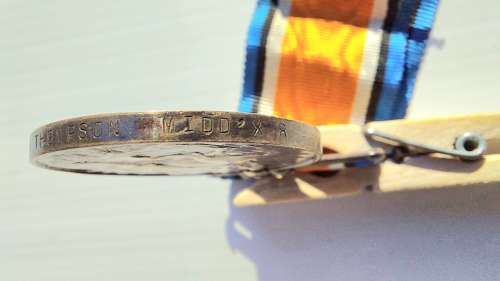 WW1 medal pair Middlesex regiment