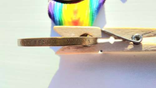 WW1 medal pair Middlesex regiment