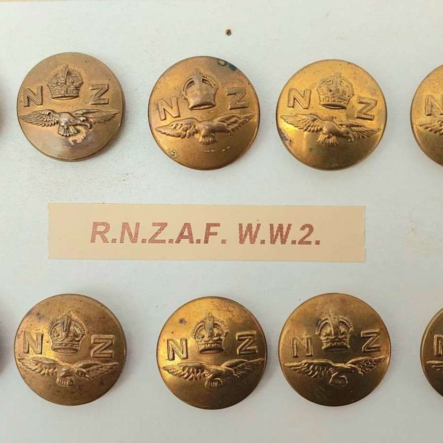 RNZAF brass buttons