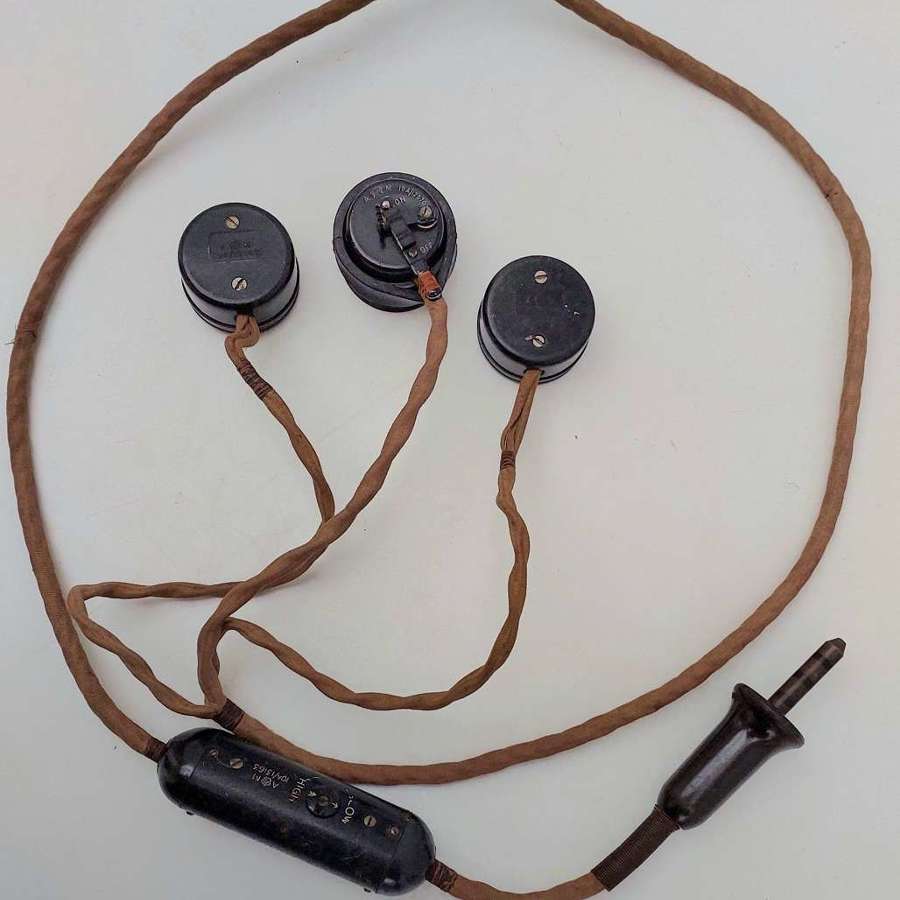 RAF flying helmet wiring loom