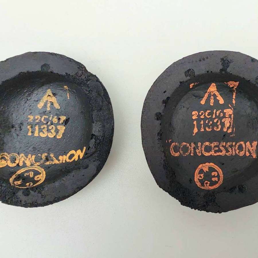 RAF B type helmet ear piece rubber pads