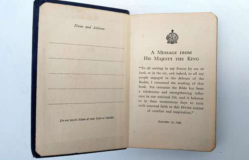 RAF pocket bibles