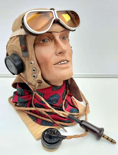 RAF 1st pattern D type flying helmet