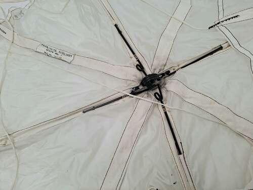 RAF aircrew Irvin auxiliary drogue parachute