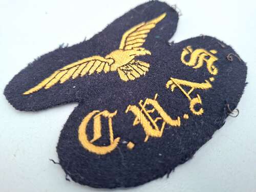 Vintage Cambridge university air squadron badge