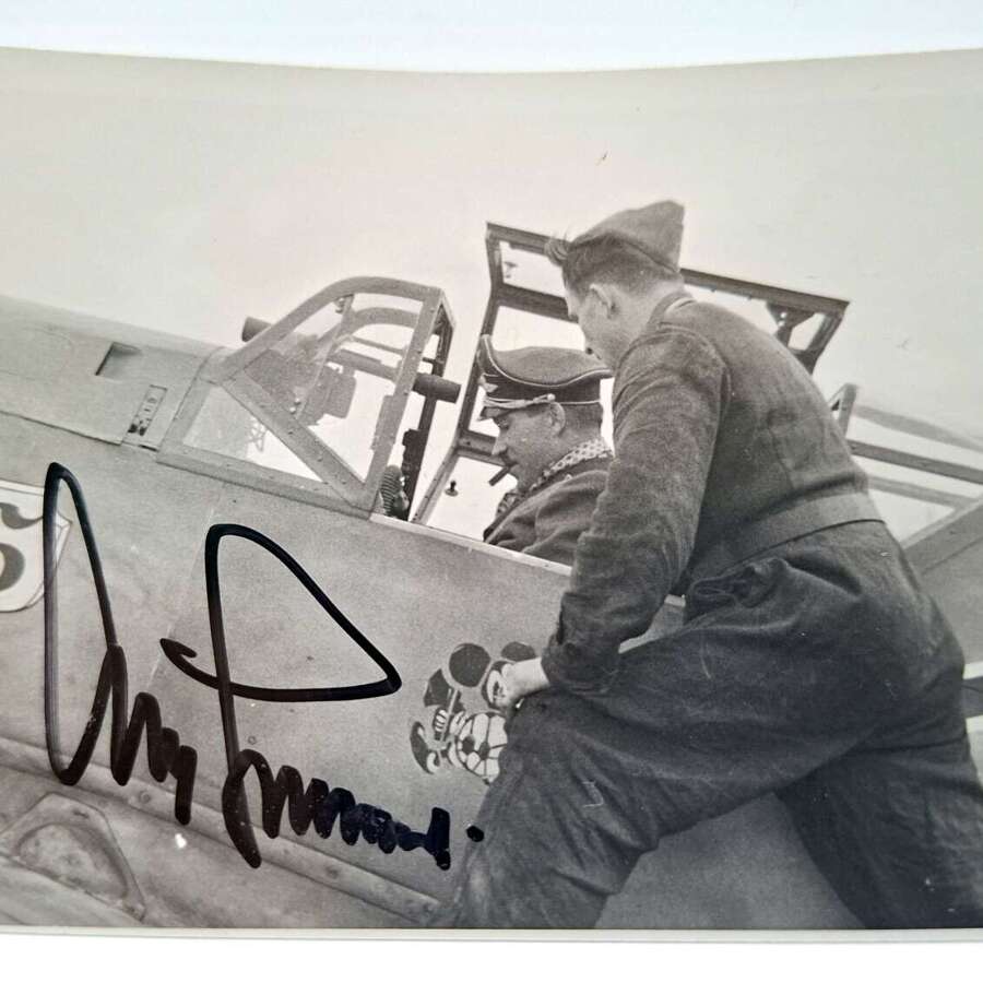 Adolf Galland signed photograph
