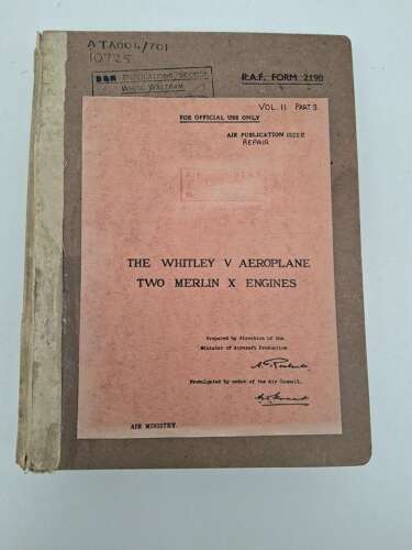 RAF Whitley bomber manual A.P.