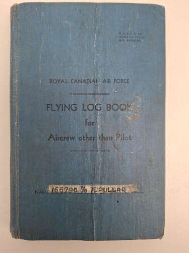 RAF navigator / bomb aimer log book