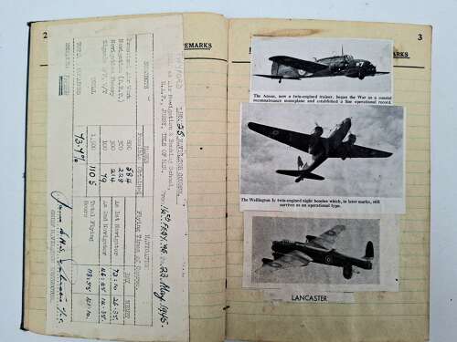 RAF navigator log book