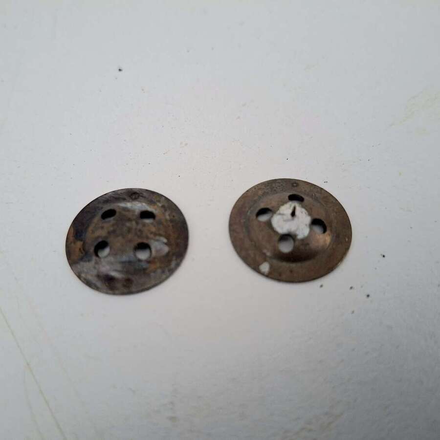 RAF brass fly button escape compass
