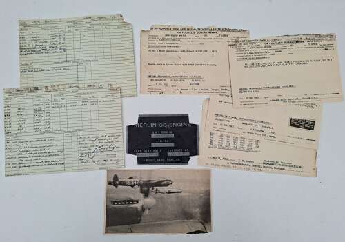 Rolls Royce Merlin engine data plate