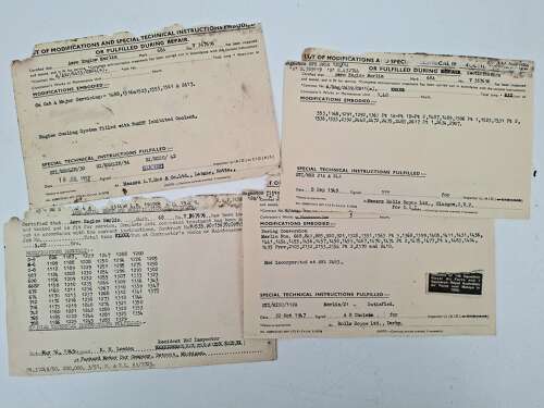 Rolls Royce Merlin engine data plate