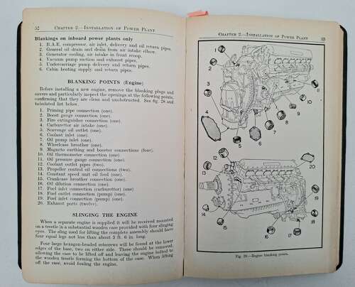 WW2 RAF Rolls Royce Merlin operators manual