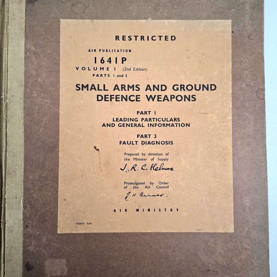 RAF small arms and ground defence weapons manual AP1641