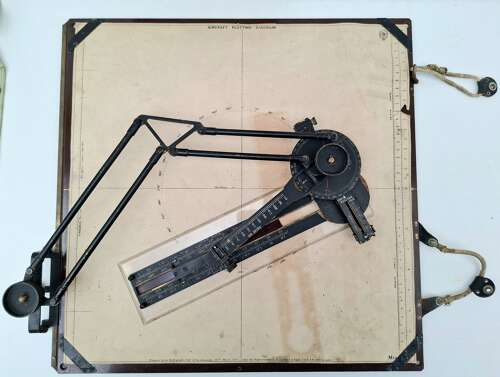 RAF navigator chartboard type D with bag