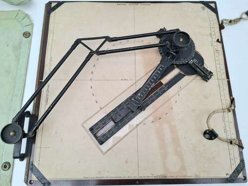 RAF navigator chartboard type D with bag