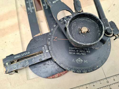 RAF navigator chartboard type D with bag