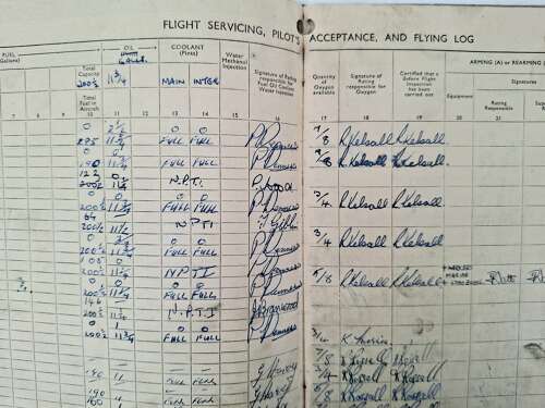 Fairey Firefly aircraft servicing form 700 manual