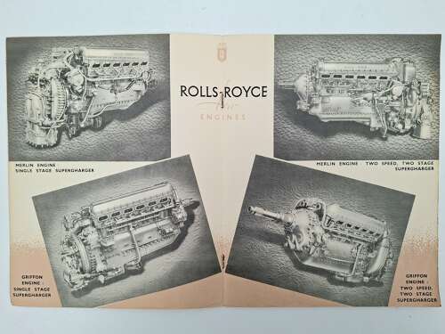 Rolls Royce Merlin & Griffon aero engine booklet