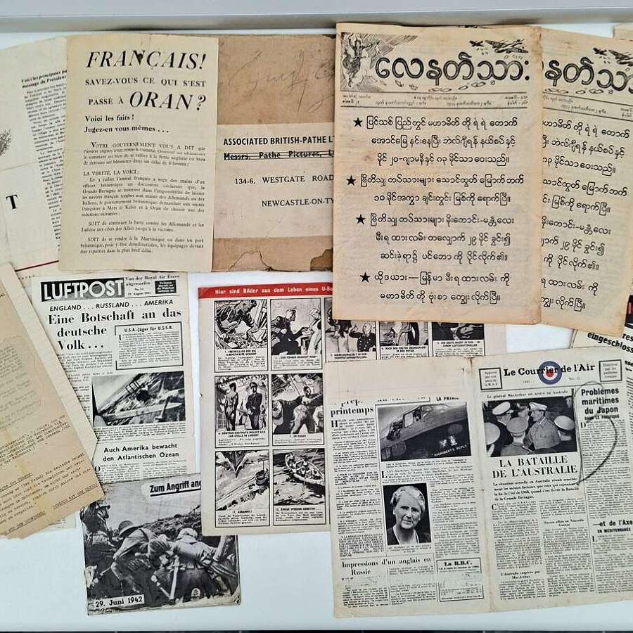 RAF air drop leaflets